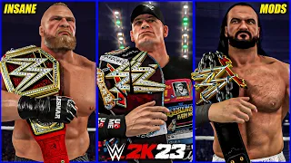 WWE 2K23: Crazy Title Belts Mods That Hit Even Stronger!