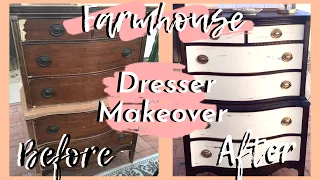 DIY Furniture Transformation | Farmhouse Dresser | DUMPSTER FLIP