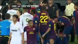 David Villa Heavily Slaps Mesut Ozil HD