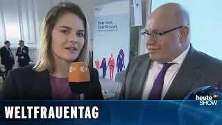 Weltfrauentag: Hazel Brugger trifft Peter Altmaier und Franziska Giffey | heute-show vom 15.03.2019