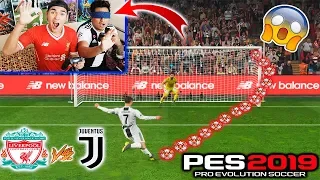 ¡¡RETO ÉPICO!! Penaltis Ciegos en PES 2019 😱 | LIVERPOOL VS JUVENTUS *con castigo*