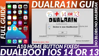 [NEW] Dualra1n GUI: Dual Boot iOS 15 with iOS 14 or iOS 13 | No Blobs/No JB | Easy Full Guide | 2023