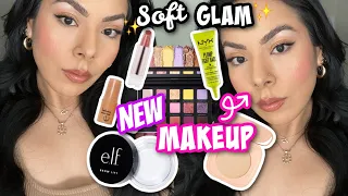 🔥VIRAL SOFT GLAM (CLEAN GIRL MAKEUP) USING NEW MAKEUP LAUNCHES (ELF, MILANI,NYX, FENTY & MORE!)