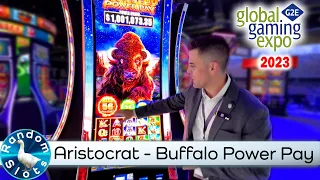 #G2E2023 Aristocrat   Buffalo Power Pay Slot Machine Preview
