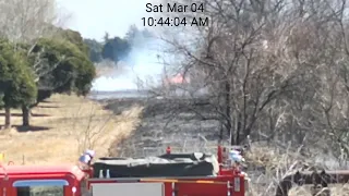 栃木県藤岡市渡良瀬遊水地ヨシ焼き令和５年３月４日（土曜日）