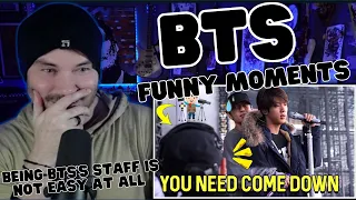 Metal Vocalist First Time Reaction - Being BTS's Staff Is Not Easy At All  - Funny Moments