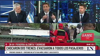 Choque de trenes en Palermo, habla el titular del SAME: "Declaramos el alerta roja a los hospitales"