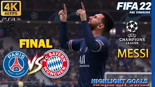 FIFA 22 | Messi : PSG Vs Bayern Munich | UEFA Champions League - 4K