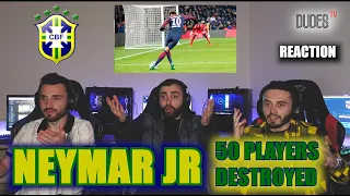 NEYMAR JR |50 Players DESTROYED by NEYMAR! | FIRST TIME REACTION
