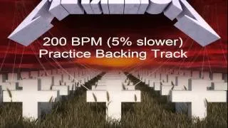 Master of Puppets 200 BPM (5% slower) Practice Backing Track
