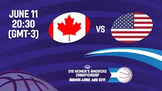 Canada vs United States - Gold Medal - FIBA U16 Women's Americas Championship