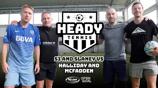 ULTIMATE HEADY TENNIS DOUBLES SI + SLANEY vs HALLIDAY + FADDY | Heady Tennis Challenge!