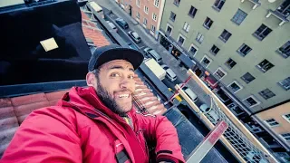 Jag klättrar upp på ett 6-vånings TAK | Riley Praktiserar