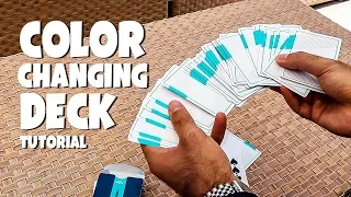 Magic Trick Tutorial - Color Changing Deck (EASY CARD TRICK)