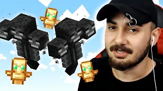 2 TANE WİTHERI AYNI ANDA ÇAĞIRDIM! 3 TOTEM GİTTİ! Minecraft Hardcore #9