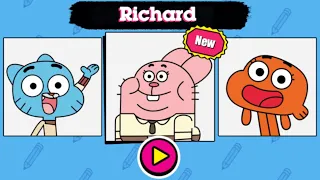 The Amazing World of Gumball: How To Draw The Wattersons - I Sure Make Them Look Good (CN Games)