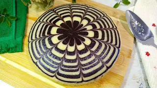 Eggless Zebra Cake Recipe | Soft and Moist | Marble Cake