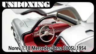 Mercedes Benz 300SL 1954 / 1:18 Norev car model / AMR unboxing