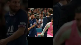 Lionel Messi ignores Mauricio Pochettino handshake after being subbed psg #shorts