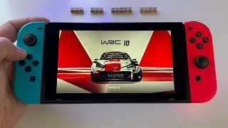 WRC 10 The Official Game - review | Switch handheld gameplay