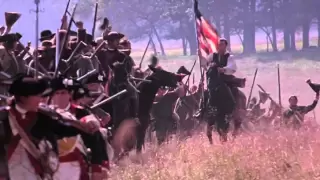 FLAG scene from THE PATRIOT Mel Gibson movie