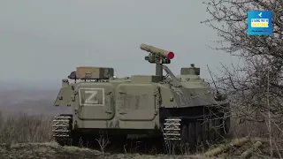 Ministry of Defense has released this footage showing use of Shturm-S and  anti-tank missile systems