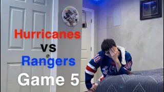 Rangers Fan Reaction - Hurricanes vs Rangers Game 5 ECSF 2024 NHL Playoffs. they are blowing this…