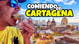 PRIMERA VEZ probando COMIDA CALLEJERA en CARTAGENA 🇨🇴😱.