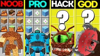 Minecraft Battle: NOOB vs PRO vs HACKER vs GOD: BOSS MUTANT CRAFTING CHALLENGE / Animation