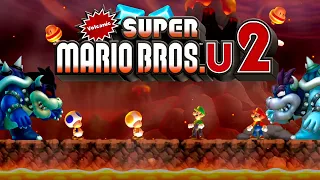 New Super Mario Bros U Volcanic 1, 2 - Full Game 2 Players Co Op