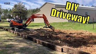 How to Build a Gravel Driveway With a Mini Excavator!