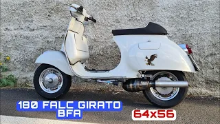 180 FALC GIRATO lamellare al carter BFA - "Vespa Frankenstein" On Board + Foto