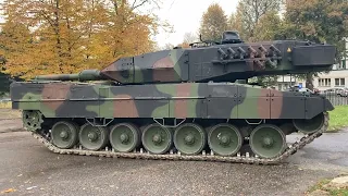 Leopard 2 - start silnika/engine start up