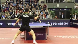 German Open 2017: Dimitrij Ovtcharov - Fan Zhedong Spielszenen + O-Ton
