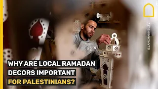 Why are local Ramadan decors important for Palestinians?