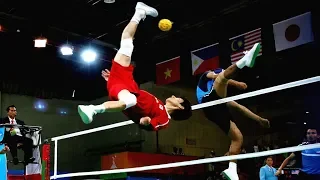 Volleyball + Football = Sepak Takraw (HD)