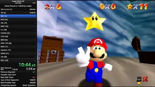 Super Mario 64 - 120 Star Speedrun in 1:45:37 (PB on 9/22/2020)