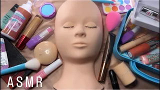 ASMR| Makeup on Mannequin 💄(Whispered, tapping, relaxing..)