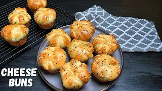 Cheese Filled Buns | Soft & Fluffy Bread |