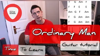How to play ORDINARY MAN by CHRISTY MOORE on guitar