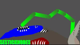 NabNab (Garten of BanBan) VS. SCP-682 (SCP) (StickNodes Animation)