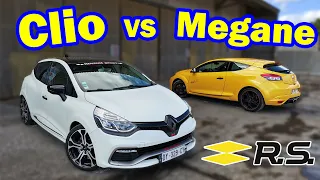 Essai Renault Clio 4 RS Trophy et je lui fais essayer ma Megane 3 RS Trophy !