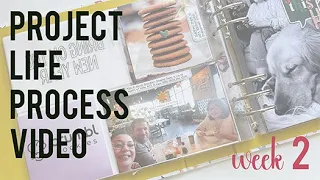 2024 Project Life Week 2 - scrapbook process video