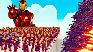 100x IRON MAN + 1x GIANT vs EVERY GOD - Totally Accurate Battle Simulator TABS