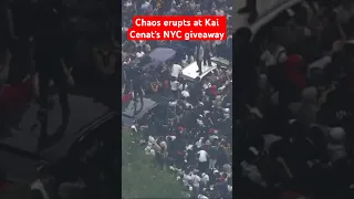 Kai Cenat giveaway erupts into chaos in NYC #shorts #trending #nyc #kaicenat #news