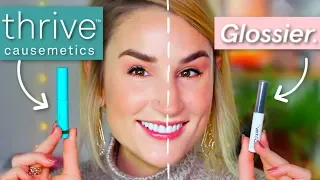 NEW THRIVE INSTANT BROW FIX vs GLOSSIER BOY BROW   Try On Comparison + Honest Review