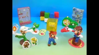 2018 SUPER MARIO SET OF 8 McDONALDS HAPPY MEAL COLLECTION TOYS VIDEO REVIEW