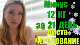 Диета"ЧЕРЕДОВАНИЕ" Как я на ней похудела на 12 кг за 21 день СИСТЕМЫ ПИТАНИЯ ДЛЯ ПОТЕРИ ВЕСА