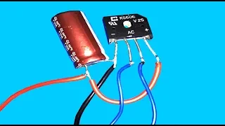 AC to DC using Bridge diode and Capacitor   Bridge Rectifier