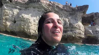 Snorkeling Cape Greco Cyprus 2019 Cliff Jump